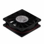 8006923328 MS8025H24B-FHR-2EM, Fan Tubeaxial 24VDC Square - 80mm L x 80mm H Ball 70.5 CFM (1.97m³/min) 2 Wire Leads Hirschmann