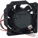 8006916629 FBL06A24U1A, Fan Tubeaxial 24VDC Square - 60mm L x 60mm H Hydro-wave (HWB) 15.9 CFM (0.445m³/min) 2 Wire Leads Hirschmann