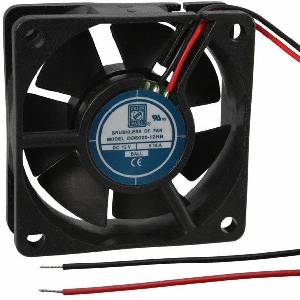 doc007786927 8006185115 OD6020-12HB, FAN AXIAL 60X20MM 12VDC WIRE Hirschmann — изображение 1