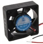 8005184022 OD3010-12HB, DC Fans DC Fan, 30x30x10mm, 12VDC, 4.6CFM, 0.1A, 31dBA, 10000RPM, Dual Ball, Lead Wires Hirschmann