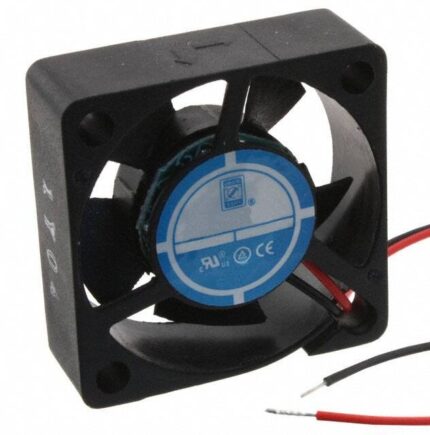8005749345 OD3010-12HB, Fan Tubeaxial 12VDC Square - 30mm L x 30mm H Ball 5.0 CFM (0.140m³/min) 2 Wire Leads Hirschmann