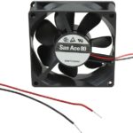 8005885060 109R0848S402, Fan Tubeaxial 48VDC Square - 80mm L x 80mm H Ball 42.4 CFM (1.19m³/min) 2 Wire Leads Hirschmann