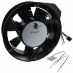 8006053282 19039696A, Fan Tubeaxial 48VDC Round - 171.4mm Dia Ball 300.0 CFM (8.40m³/min) 5 Position Rectangular Connector Hirschmann