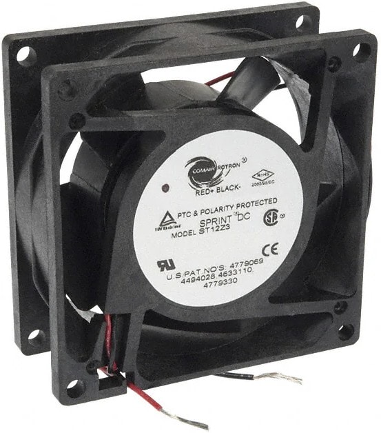 doc007787164 8005835400 19030829A, Fan Tubeaxial 5VDC Square - 80mm L x 80mm H Ball 33.0 CFM (0.924m³/min) 2 Wire Leads Hirschmann — изображение 1