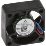 8005801343 ASB02505HA-A7JV, Fan Tubeaxial 5VDC Square - 25mm L x 25mm H Sleeve 2.2 CFM (0.061m³/min) 3 Wire Leads Hirschmann