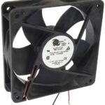 8005933528 19030573A, Fan Tubeaxial 48VDC Square - 120mm L x 120mm H Ball 102.0 CFM (2.86m³/min) 2 Wire Leads Hirschmann