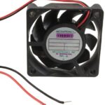 8006182351 G6015L12B-RHR, Fan Tubeaxial 12VDC Square - 60mm L x 60mm H Ball 14.0 CFM (0.392m³/min) 2 Wire Leads Hirschmann