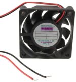 8006182351 G6015L12B-RHR, Fan Tubeaxial 12VDC Square - 60mm L x 60mm H Ball 14.0 CFM (0.392m³/min) 2 Wire Leads Hirschmann