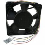 8005805419 19031239A, Fan Tubeaxial 48VDC Square - 127mm L x 127mm H Ball 150.0 CFM (4.20m³/min) 4 Wire Leads Hirschmann