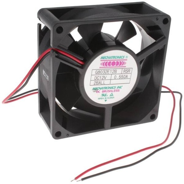 doc007787674 8006845518 G8032E12B-RSR-GB, FAN AXIAL 80X32MM 12VDC WIRE Hirschmann — изображение 1