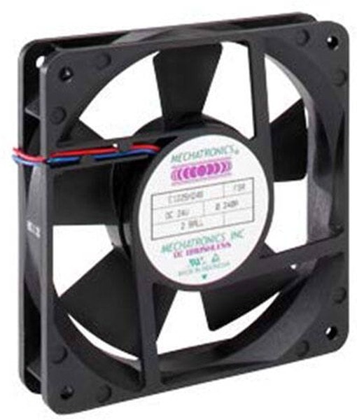 doc007787757 8006887699 E1225M12B1+6-FSR, Fan Tubeaxial 12VDC Square - 120mm L x 120mm H Ball 67.0 CFM (1.88m³/min) 4 Wire Leads Hirschmann — изображение 1