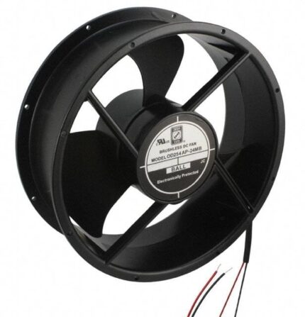 8005731326 OD254AP-24MB, Fan Tubeaxial 24VDC Round - 254mm Dia Ball 690.0 CFM (19.32m³/min) 2 Wire Leads Hirschmann