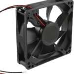 8006032673 3610SB-05W-B20-B00, Fan Tubeaxial 24VDC Square - 92mm L x 92mm H Ball 35.7 CFM (1.00m³/min) 2 Wire Leads Hirschmann