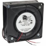 8005973392 19031102A, Fan Blower 24VDC Square - 80mm L x 80mm H Ball 15.0 CFM (0.420m³/min) 2 Wire Leads Hirschmann