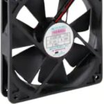 8005963035 G1225H12B4-FSR-EM, Fan Tubeaxial 12VDC Square - 120mm L x 120mm H Ball 87.0 CFM (2.44m³/min) 2 Wire Leads Hirschmann