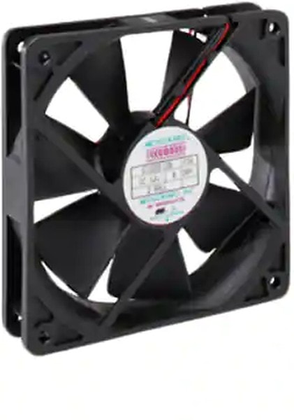 8005963035 G1225H12B4-FSR-EM, Fan Tubeaxial 12VDC Square - 120mm L x 120mm H Ball 87.0 CFM (2.44m³/min) 2 Wire Leads Hirschmann