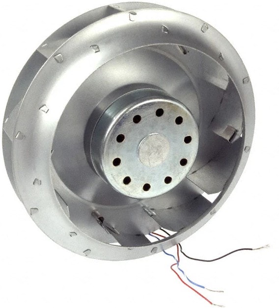 doc007788496 8007007786 19039842A, Fan Motorized Impellers 24VDC Round - 175mm Dia Ball 250.0 CFM (7.00m³/min) 3 Wire Leads Hirschmann — изображение 1