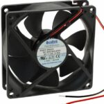 8006007763 FAD1-09225CBLW11, Fan Tubeaxial 12VDC Square - 92.5mm L x 92.5mm H Ball 40.7 CFM (1.14m³/min) 2 Wire Leads Hirschmann