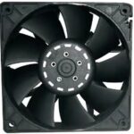 8006883387 OD1238-12MBXJ10A, Fan Tubeaxial 12VDC Square - 120mm L x 120mm H Ball 207.0 CFM (5.80m³/min) 4 Wire Leads Hirschmann