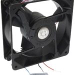 8005817854 19028886A, Fan Tubeaxial 24VDC Square - 119.13mm L x 119.13mm H Ball 110.0 CFM (3.08m³/min) 3 Wire Leads Hirschmann