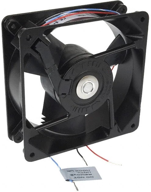 doc007788694 8005817854 19028886A, Fan Tubeaxial 24VDC Square - 119.13mm L x 119.13mm H Ball 110.0 CFM (3.08m³/min) 3 Wire Leads Hirschmann — изображение 1