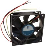 8004628175 OD8025-12HB02A, DC Fans DC Fan, 80x80x25mm, 12VDC, 40CFM, Ball, 2xWire 24AWG, Alarm Output Hirschmann — изображение 2