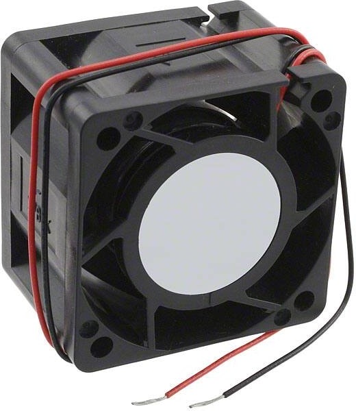 doc007788790 8006924677 1611RL-04W-B80-B00, Fan Tubeaxial 12VDC Square - 40mm L x 40mm H Ball 19.4 CFM (0.543m³/min) 2 Wire Leads Hirschmann — изображение 1