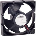 8005866550 09232JE-12M-BA-F0, Fan Tubeaxial 12VDC Square - 92mm L x 92mm H Ball 43.8 CFM (1.23m³/min) 2 Wire Leads Hirschmann