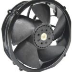 8005967284 R200A4-051-D0550, Fan Tubeaxial 24VDC Round - 200mm Dia Ball 590.0 CFM (16.52m³/min) 4 Wire Leads Hirschmann