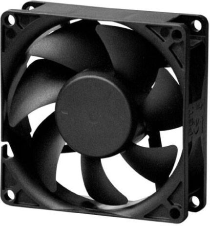 8005755012 PF80251V3-1000U-F99, Fan Tubeaxial 12VDC Square - 80mm L x 80mm H Vapo-Bearing™ 53.0 CFM (1.48m³/min) 3 Wire Leads Hirschmann