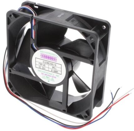 8006032941 G1238E24B1+6-FSR-WS, Fan Tubeaxial 24VDC Square - 120mm L x 120mm H Ball 158.0 CFM (4.42m³/min) 4 Wire Leads Hirschmann