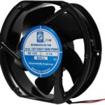 8006934126 OD172SAP-24HBXCIP69K, Fan Tubeaxial 24VDC Rectangular/Rounded - 172mm L x 152mm H Ball 323.0 CFM (9.04m³/min) 2 Wire Leads Hirschmann