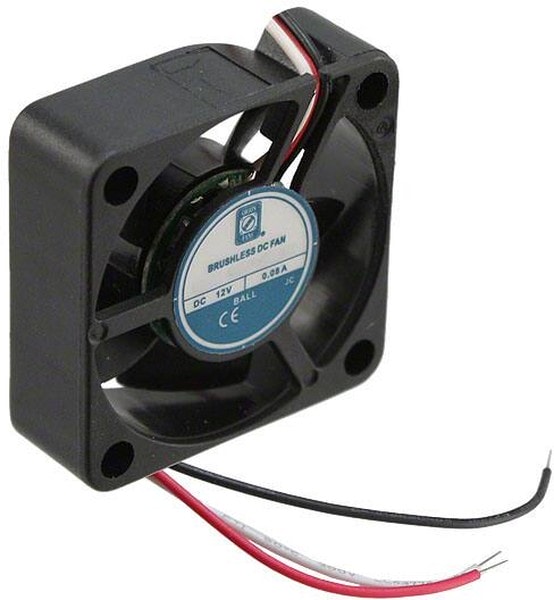 doc007789266 8005184023 OD3010-12HB01A, DC Fans DC Fan, 30x30x10mm, 12VDC, 4.6CFM, 0.1A, 31dBA, Ball, Wire, Open Collector Tach Hirschmann — изображение 1