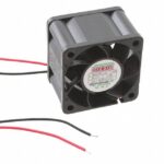8006843163 MD4028V12B-RSR-CC, Fan Tubeaxial 12VDC Square - 40mm L x 40mm H Ball 24.3 CFM (0.680m³/min) 2 Wire Leads Hirschmann