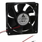 8004746885 AFB1224LE, DC Fans DC Tubeaxial Fan, 120x38mm, 24VDC, Ball Bearing, Lead Wires Hirschmann