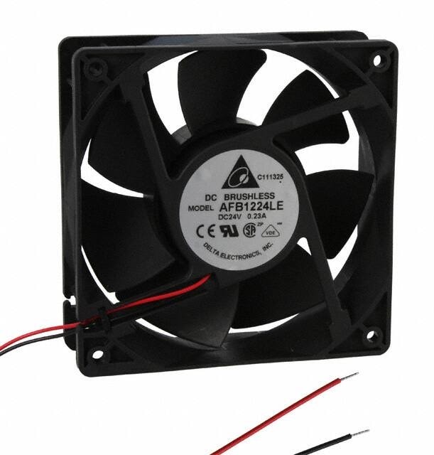 doc007789321 8004746885 AFB1224LE, DC Fans DC Tubeaxial Fan, 120x38mm, 24VDC, Ball Bearing, Lead Wires Hirschmann — изображение 1