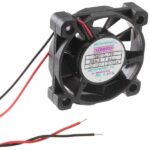 8006858695 G4010L12B-RSR-S, Fan Tubeaxial 12VDC Square - 40mm L x 40mm H Ball 6.0 CFM (0.168m³/min) 2 Wire Leads Hirschmann