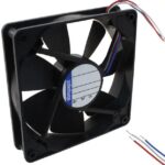 8006095742 4412F/2M, Fan Tubeaxial 12VDC Square - 119mm L x 119mm H Ball 100.1 CFM (2.80m³/min) 3 Wire Leads Hirschmann