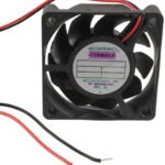 8006879212 G6015X24B-AGR-EM, Fan Tubeaxial 24VDC Square - 60mm L x 60mm H Ball 24.0 CFM (0.672m³/min) 2 Wire Leads Hirschmann