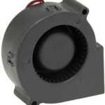 8006856438 ODB7530-12HB02A, Fan Blower 12VDC Square/Rounded - 75mm L x 75mm H Ball 13.8 CFM (0.386m³/min) 3 Wire Leads Hirschmann