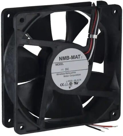 8006999491 4712KL-07W-B49-P00, Fan Tubeaxial 48VDC Square - 119mm L x 119mm H Ball 112.0 CFM (3.14m³/min) 3 Wire Leads Hirschmann