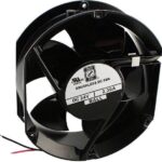 8006050562 OD172SAP-24HBXC, Fan Tubeaxial 24VDC Rectangular/Rounded - 172mm L x 150mm H Ball 307.0 CFM (8.60m³/min) 2 Wire Leads Hirschmann
