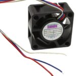 8005730957 G4020H24B1-RSR, Fan Tubeaxial 24VDC Square - 40mm L x 40mm H Ball 11.0 CFM (0.308m³/min) 3 Wire Leads Hirschmann