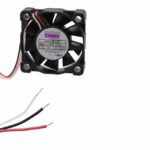 8006883095 G4010E12B1-RSR-WS-S, Fan Tubeaxial 12VDC Square - 40mm L x 40mm H Ball 11.0 CFM (0.308m³/min) 3 Wire Leads Hirschmann