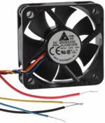 8005992803 AUC0512DB-AF00, Fan Tubeaxial 12VDC Square - 50mm L x 50mm H Superflo 20.2 CFM (0.566m³/min) 4 Wire Leads Hirschmann