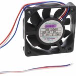 8006849438 G6015X24B1-RGR-WS, Fan Tubeaxial 24VDC Square - 60mm L x 60mm H Ball 24.0 CFM (0.672m³/min) 4 Wire Leads Hirschmann