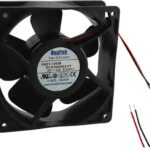8006906443 FAD1-12038CBHW12, Fan Tubeaxial 12VDC Square - 120mm L x 120mm H Ball 105.5 CFM (2.95m³/min) 2 Wire Leads Hirschmann