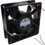 8006085197 OD1238-24HB, Fan Tubeaxial 24VDC Square - 120mm L x 120mm H Ball 123.9 CFM (3.47m³/min) 2 Wire Leads Hirschmann
