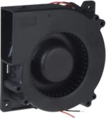8005805542 PMB1212PLB2-A.(2).GN, Fan Blower 12VDC Square/Rounded - 120mm L x 120mm H Ball 35.9 CFM (1.01m³/min) 2 Wire Leads Hirschmann