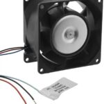 8005978892 19031706A, Fan Tubeaxial 24VDC Square - 79.8mm L x 79.8mm H Ball 50.0 CFM (1.40m³/min) 3 Wire Leads Hirschmann